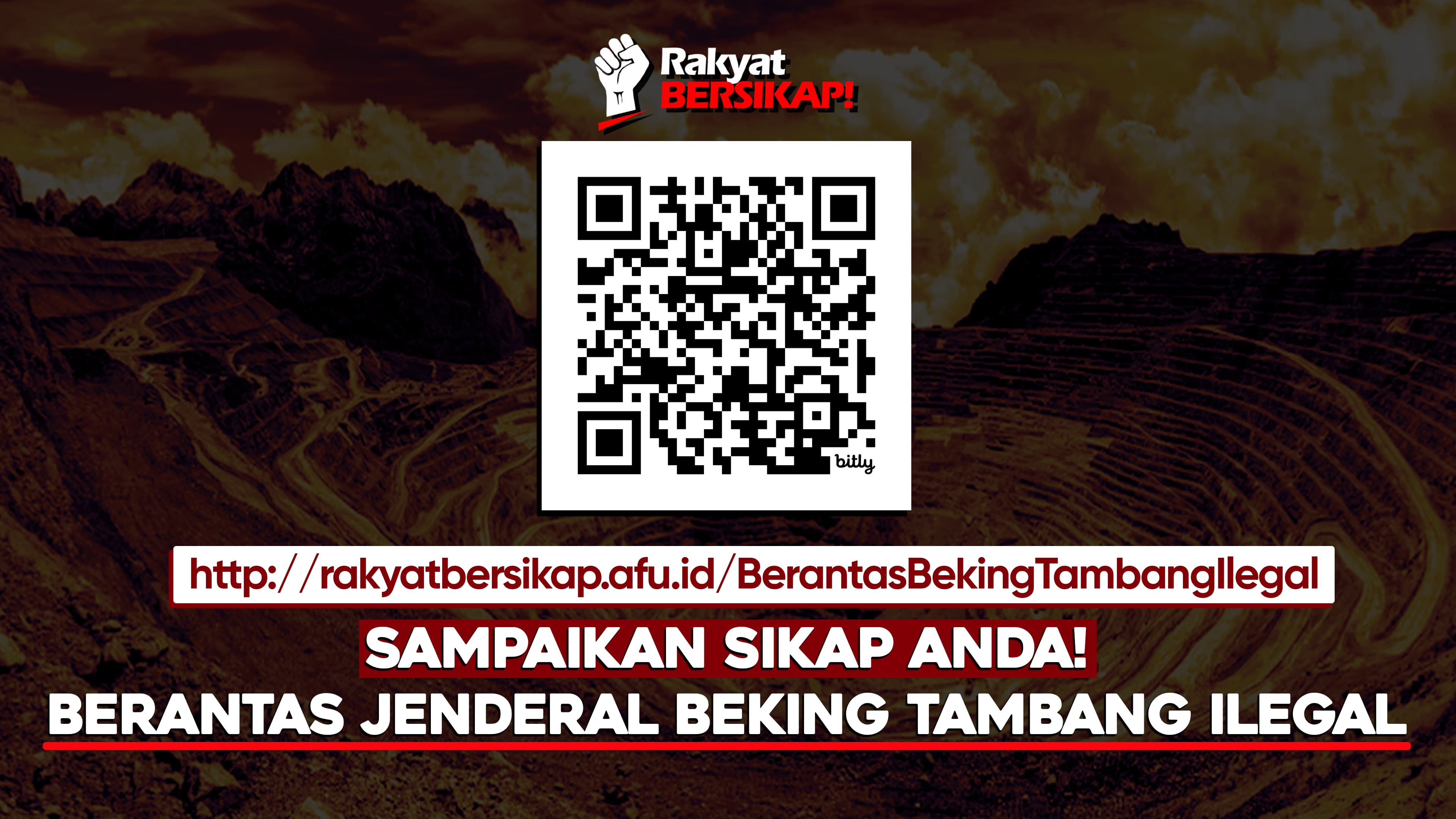 Sampaikan sikap Anda!  Berantas Jenderal Beking Tambang Ilegal